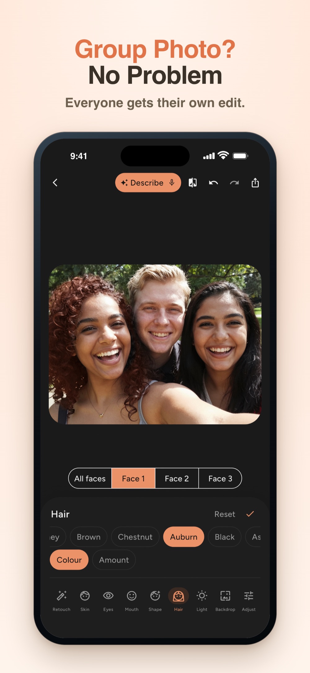 FaceMend: Group Photo? No Problem