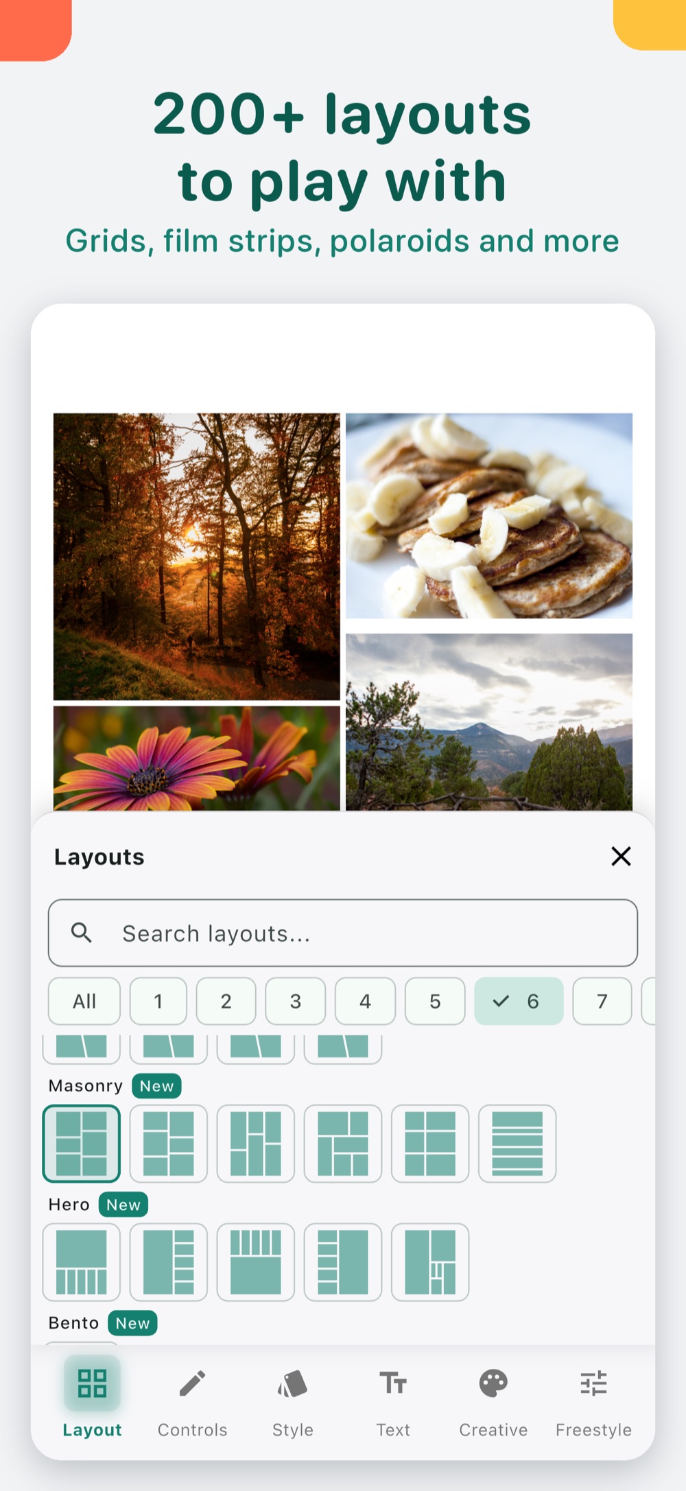 Photo Collage: 200+ layouts to play with