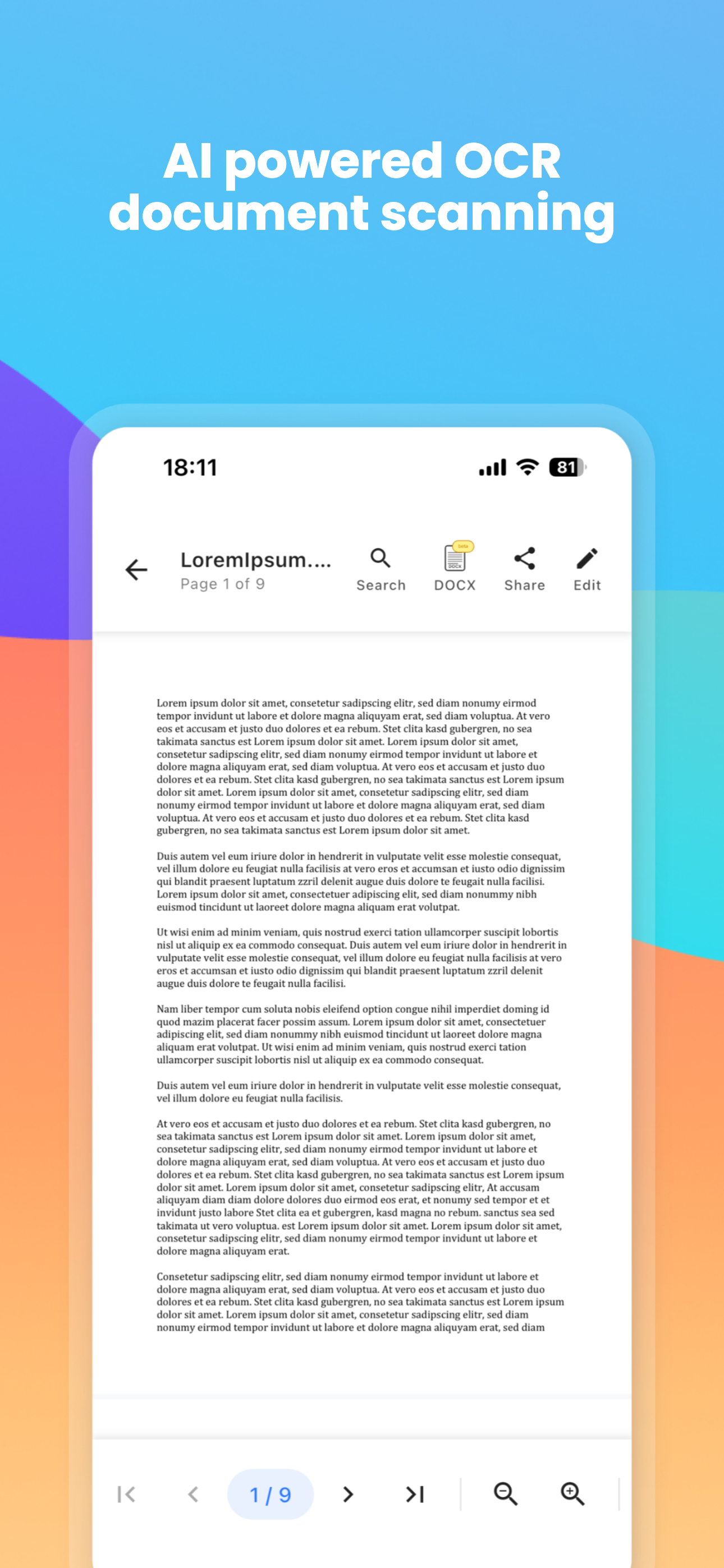 PDF Master AI chat feature